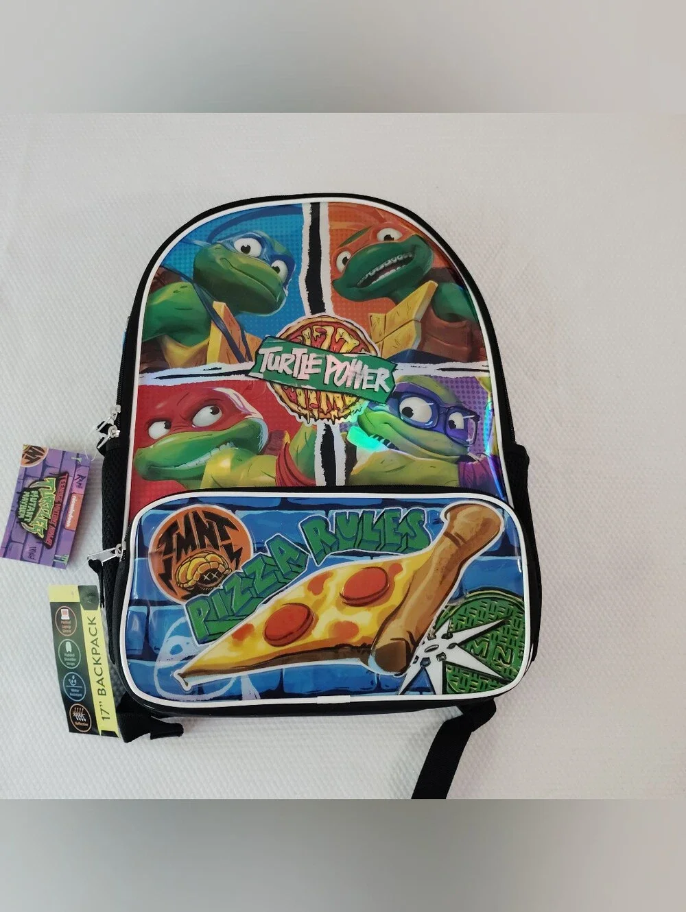 Teenage Mutant Ninja Turtles Backpack Nickelodeon New Michaelangelo 17